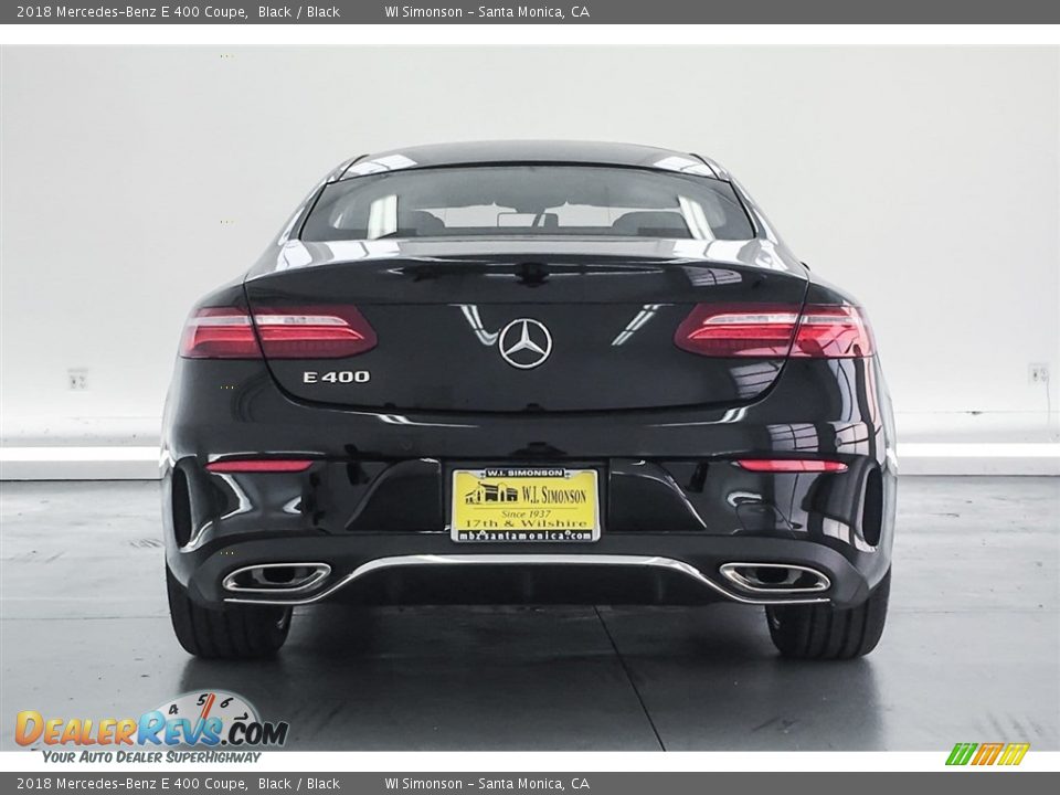 2018 Mercedes-Benz E 400 Coupe Black / Black Photo #4