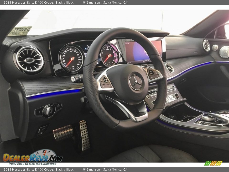 2018 Mercedes-Benz E 400 Coupe Black / Black Photo #5