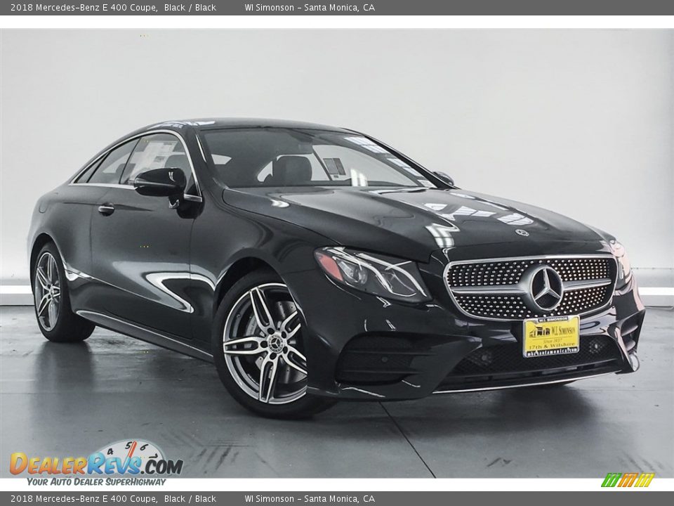 2018 Mercedes-Benz E 400 Coupe Black / Black Photo #12