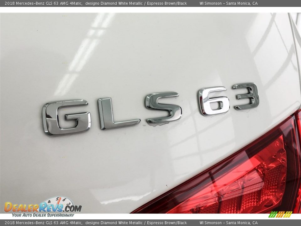 2018 Mercedes-Benz GLS 63 AMG 4Matic designo Diamond White Metallic / Espresso Brown/Black Photo #7