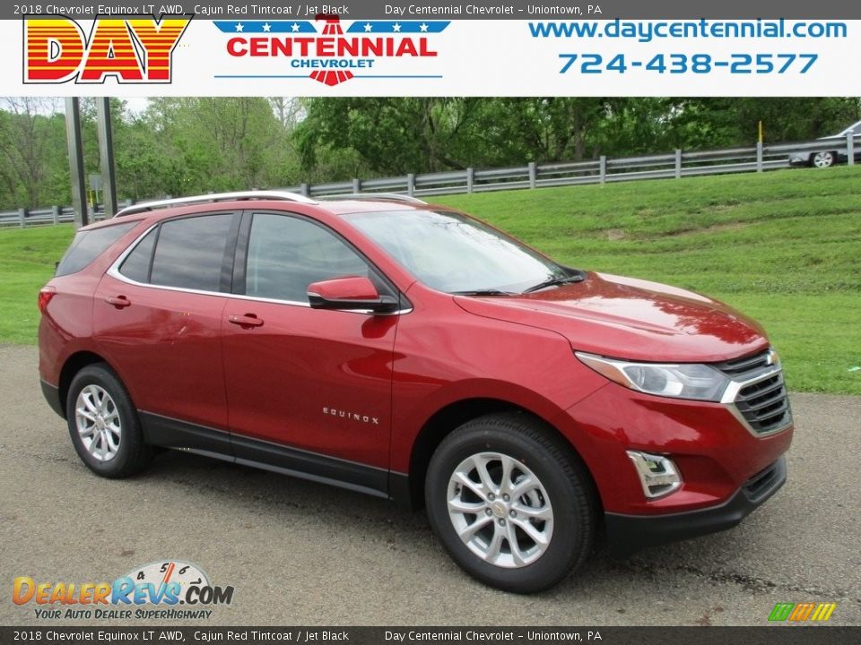 2018 Chevrolet Equinox LT AWD Cajun Red Tintcoat / Jet Black Photo #1