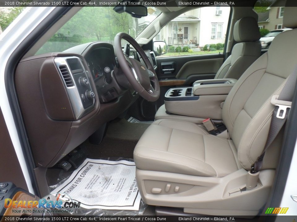 Cocoa Dune Interior - 2018 Chevrolet Silverado 1500 LTZ Crew Cab 4x4 Photo #18
