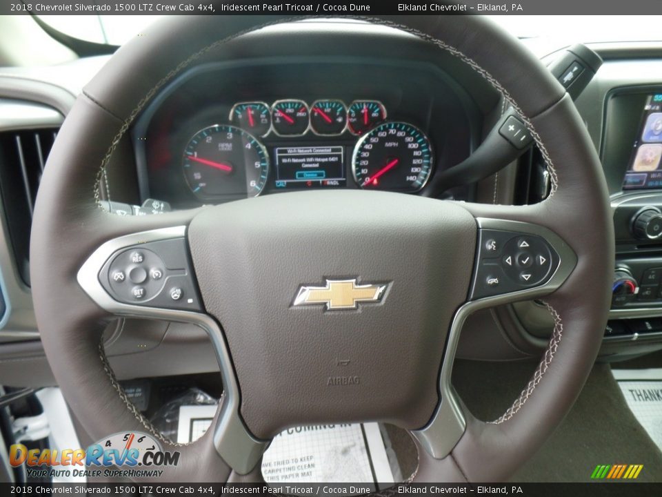 2018 Chevrolet Silverado 1500 LTZ Crew Cab 4x4 Steering Wheel Photo #23