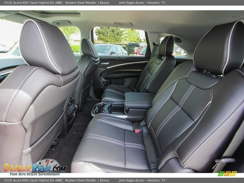 Rear Seat of 2018 Acura MDX Sport Hybrid SH-AWD Photo #20