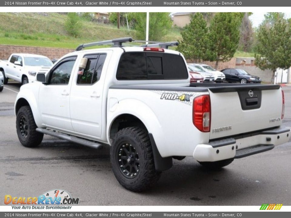 2014 Nissan Frontier Pro-4X Crew Cab 4x4 Glacier White / Pro-4X Graphite/Steel Photo #5
