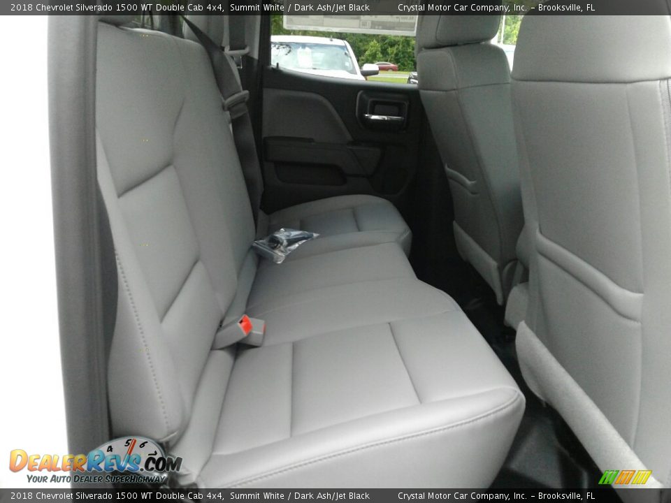 2018 Chevrolet Silverado 1500 WT Double Cab 4x4 Summit White / Dark Ash/Jet Black Photo #11
