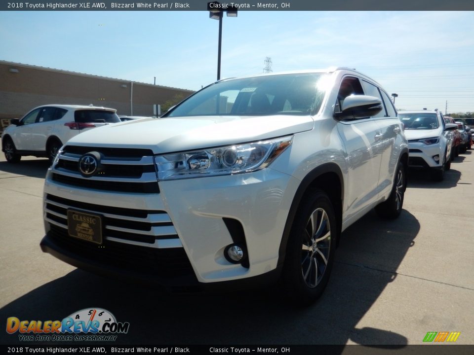 2018 Toyota Highlander XLE AWD Blizzard White Pearl / Black Photo #1