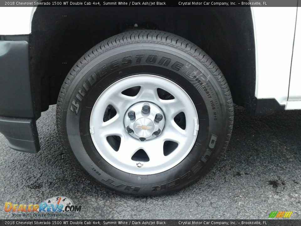 2018 Chevrolet Silverado 1500 WT Double Cab 4x4 Summit White / Dark Ash/Jet Black Photo #20