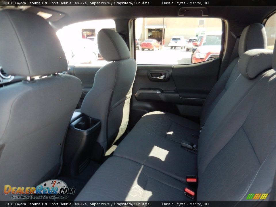 2018 Toyota Tacoma TRD Sport Double Cab 4x4 Super White / Graphite w/Gun Metal Photo #4