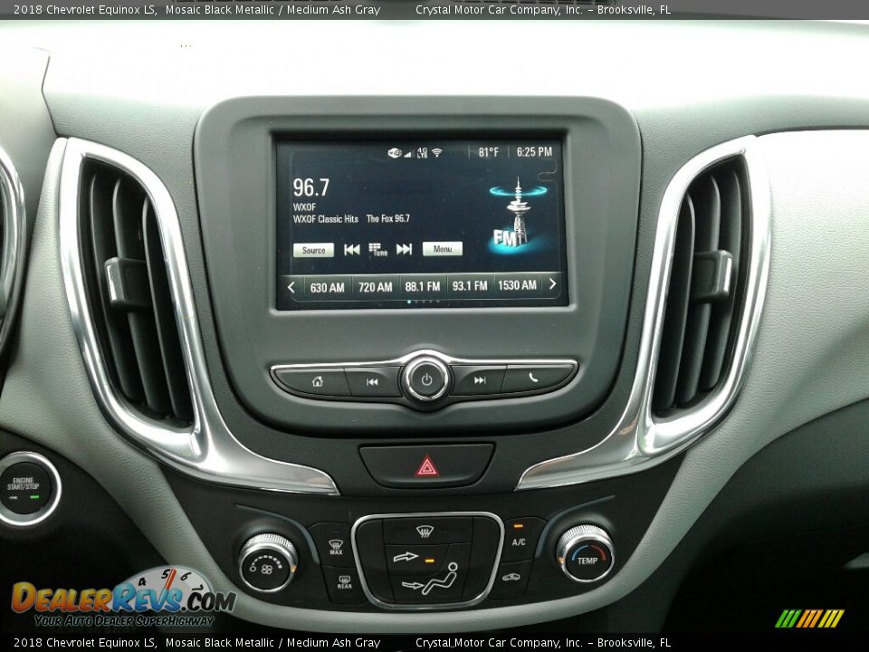 2018 Chevrolet Equinox LS Mosaic Black Metallic / Medium Ash Gray Photo #15
