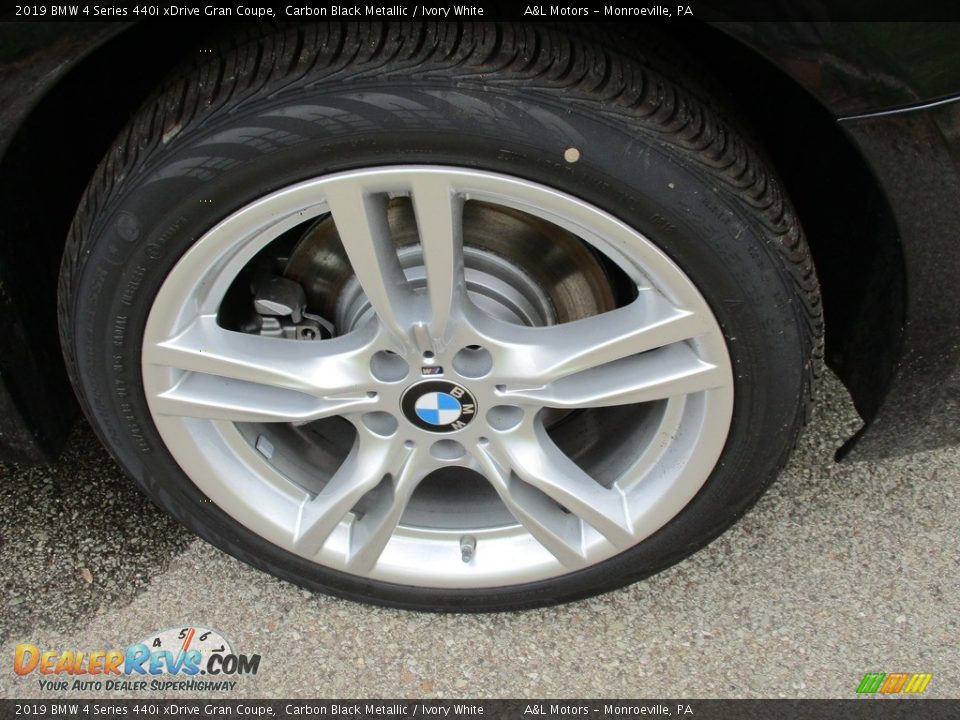 2019 BMW 4 Series 440i xDrive Gran Coupe Carbon Black Metallic / Ivory White Photo #6
