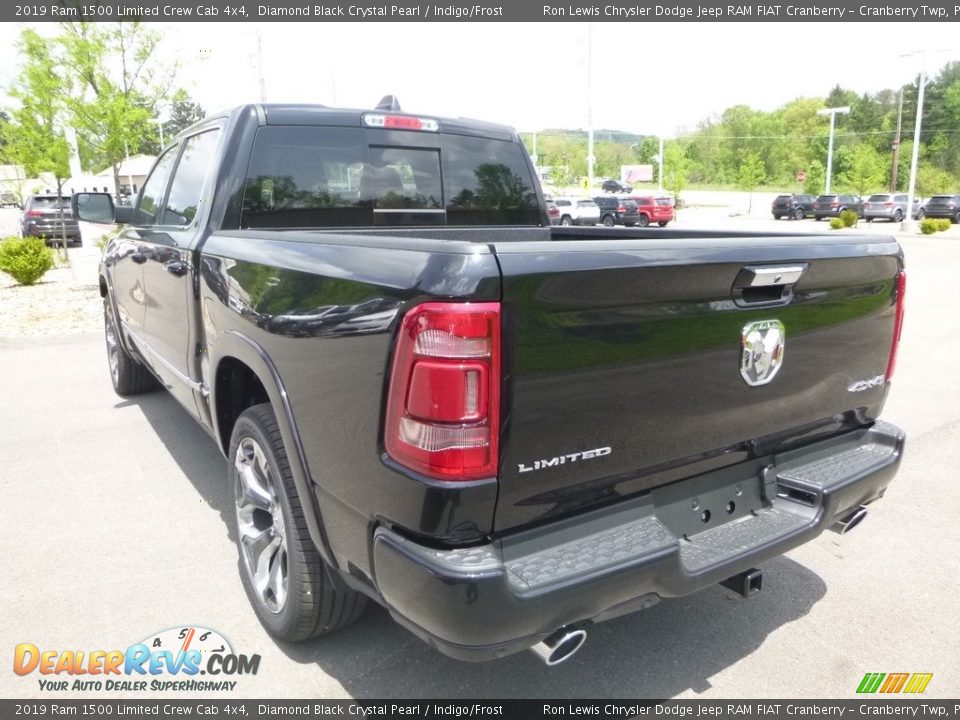 2019 Ram 1500 Limited Crew Cab 4x4 Diamond Black Crystal Pearl / Indigo/Frost Photo #3