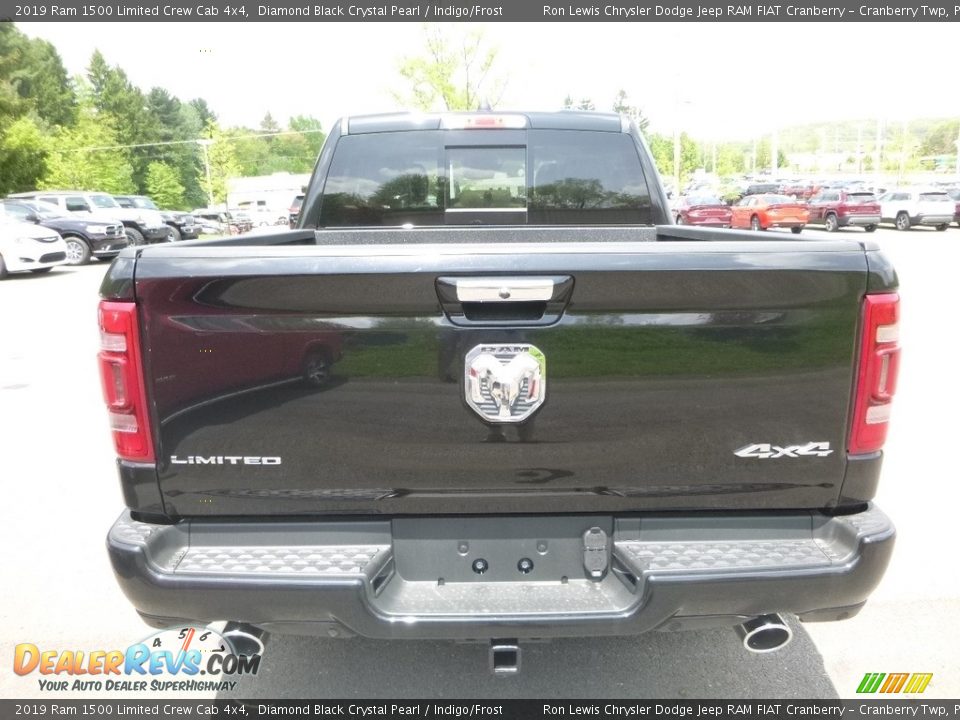 2019 Ram 1500 Limited Crew Cab 4x4 Diamond Black Crystal Pearl / Indigo/Frost Photo #4