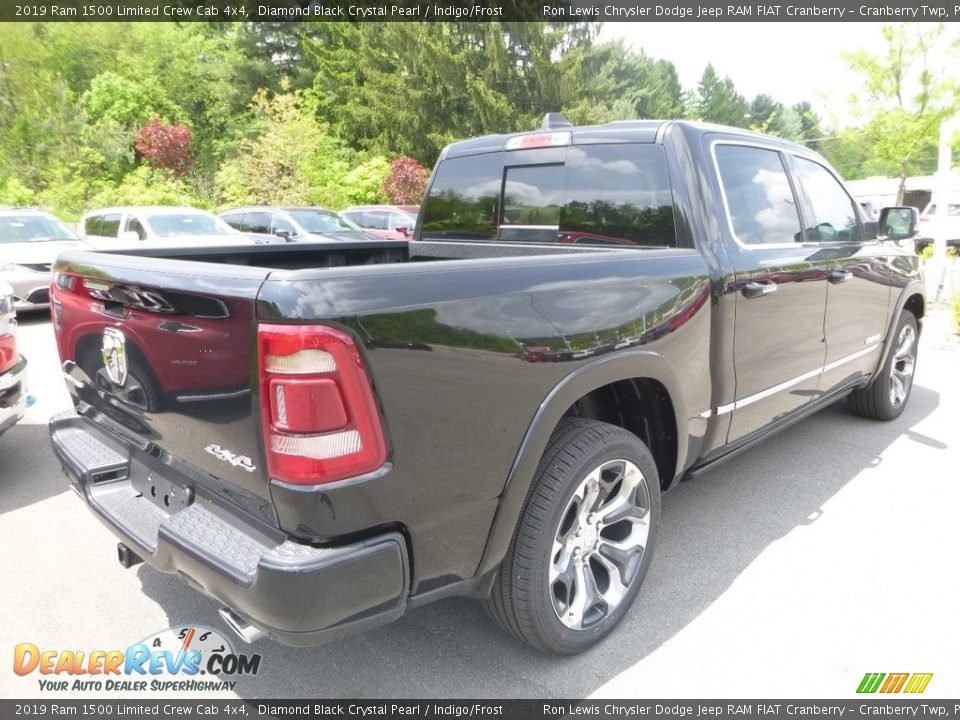 2019 Ram 1500 Limited Crew Cab 4x4 Diamond Black Crystal Pearl / Indigo/Frost Photo #5