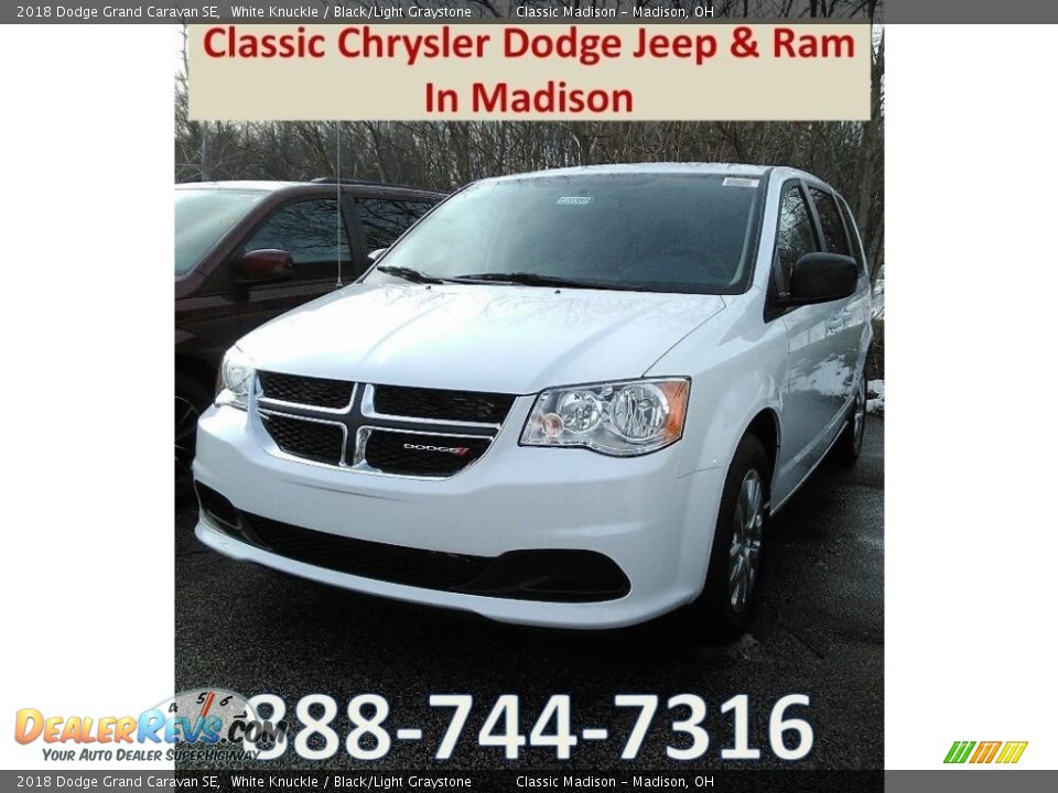 2018 Dodge Grand Caravan SE White Knuckle / Black/Light Graystone Photo #1