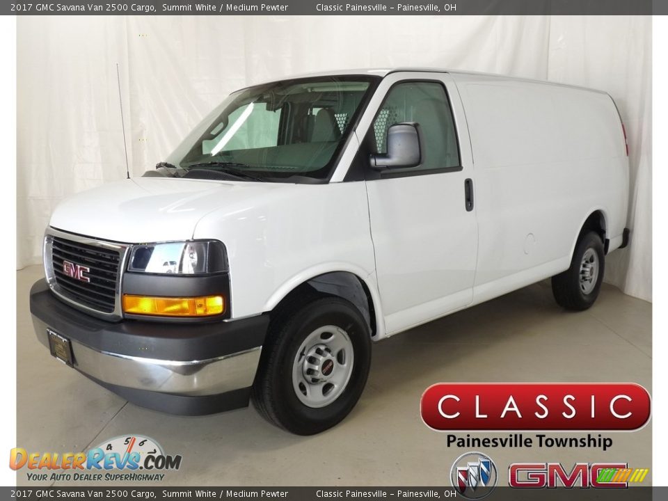 2017 GMC Savana Van 2500 Cargo Summit White / Medium Pewter Photo #1