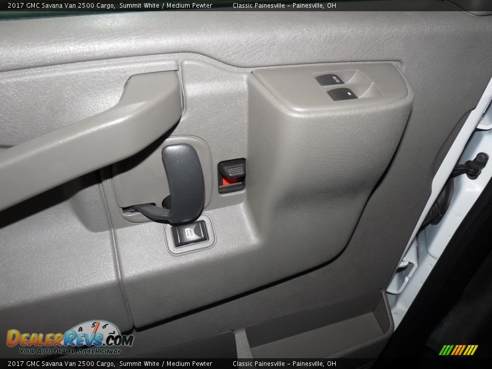 2017 GMC Savana Van 2500 Cargo Summit White / Medium Pewter Photo #10