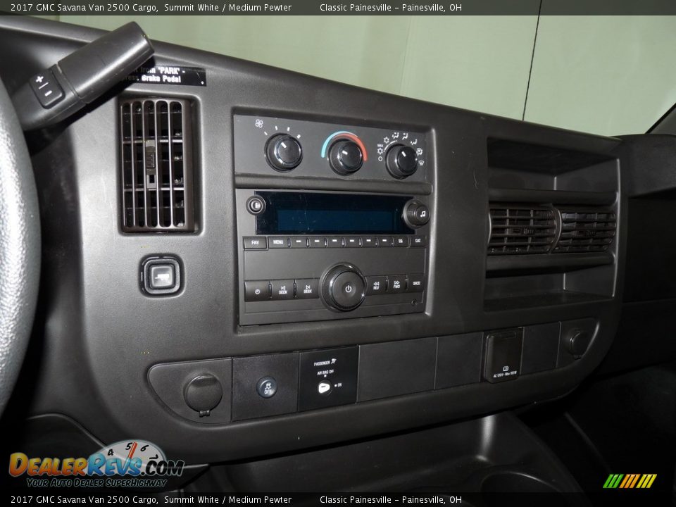 2017 GMC Savana Van 2500 Cargo Summit White / Medium Pewter Photo #13