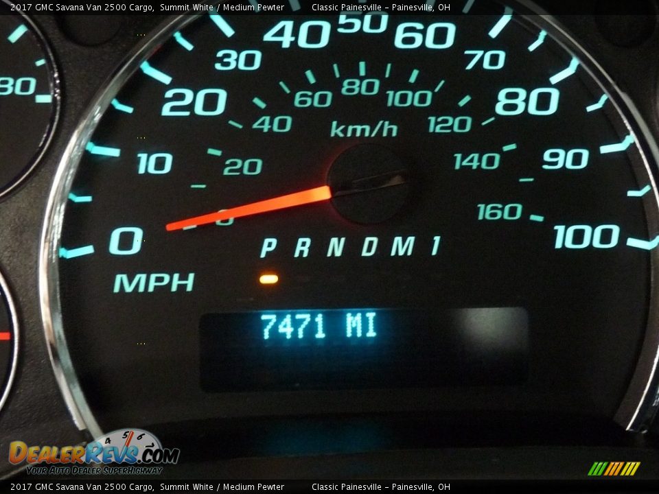 2017 GMC Savana Van 2500 Cargo Summit White / Medium Pewter Photo #14