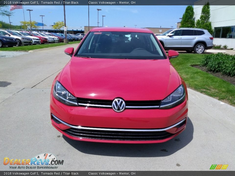 2018 Volkswagen Golf S Tornado Red / Titan Black Photo #1