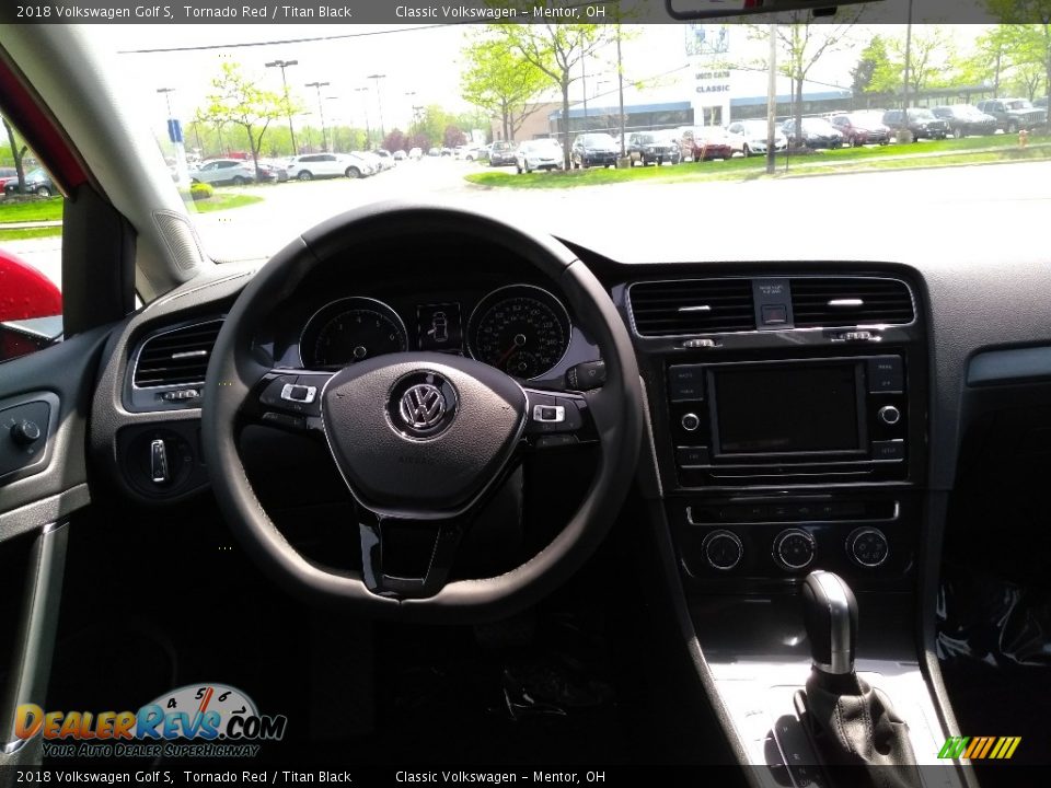 2018 Volkswagen Golf S Tornado Red / Titan Black Photo #4