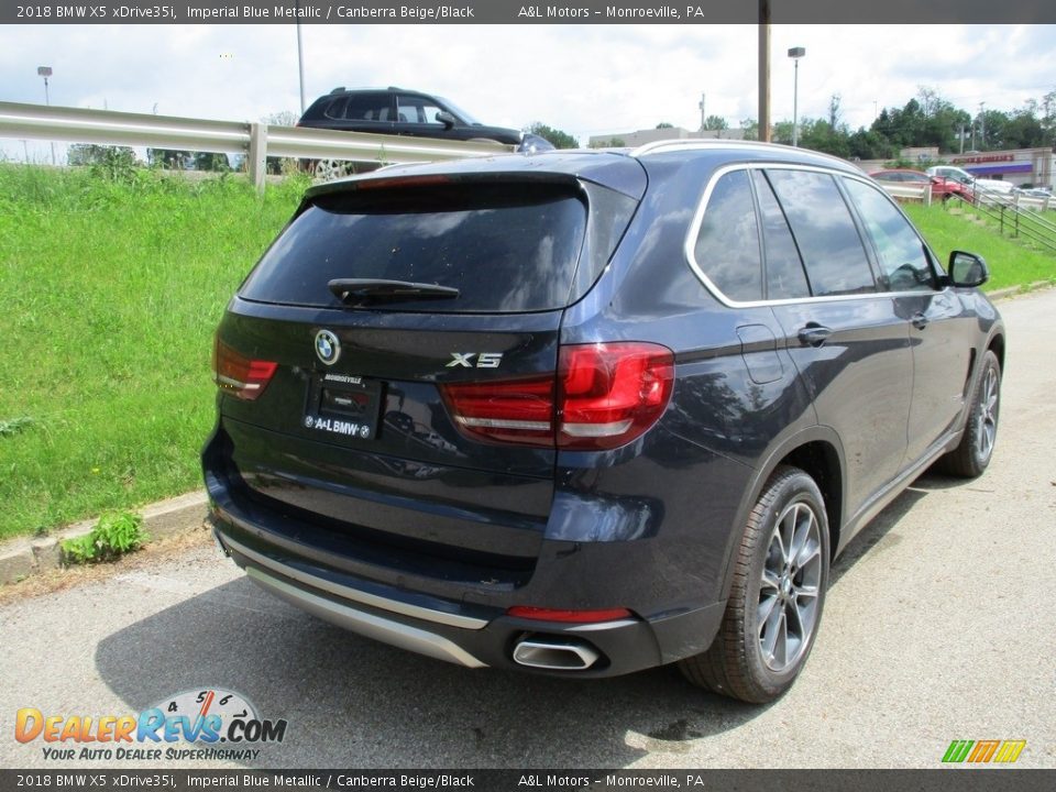 2018 BMW X5 xDrive35i Imperial Blue Metallic / Canberra Beige/Black Photo #3