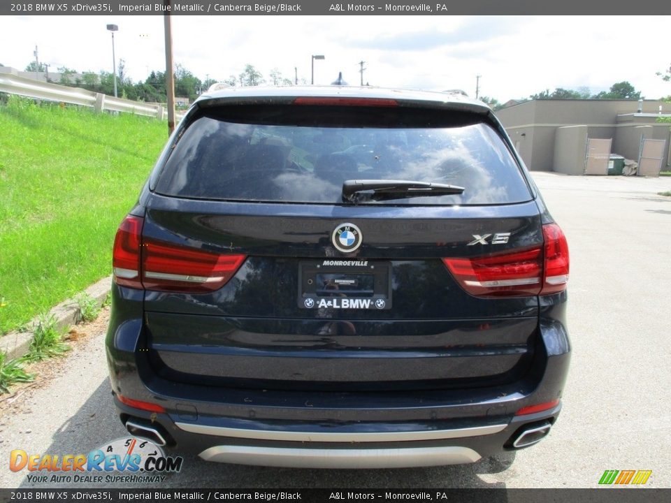 2018 BMW X5 xDrive35i Imperial Blue Metallic / Canberra Beige/Black Photo #4