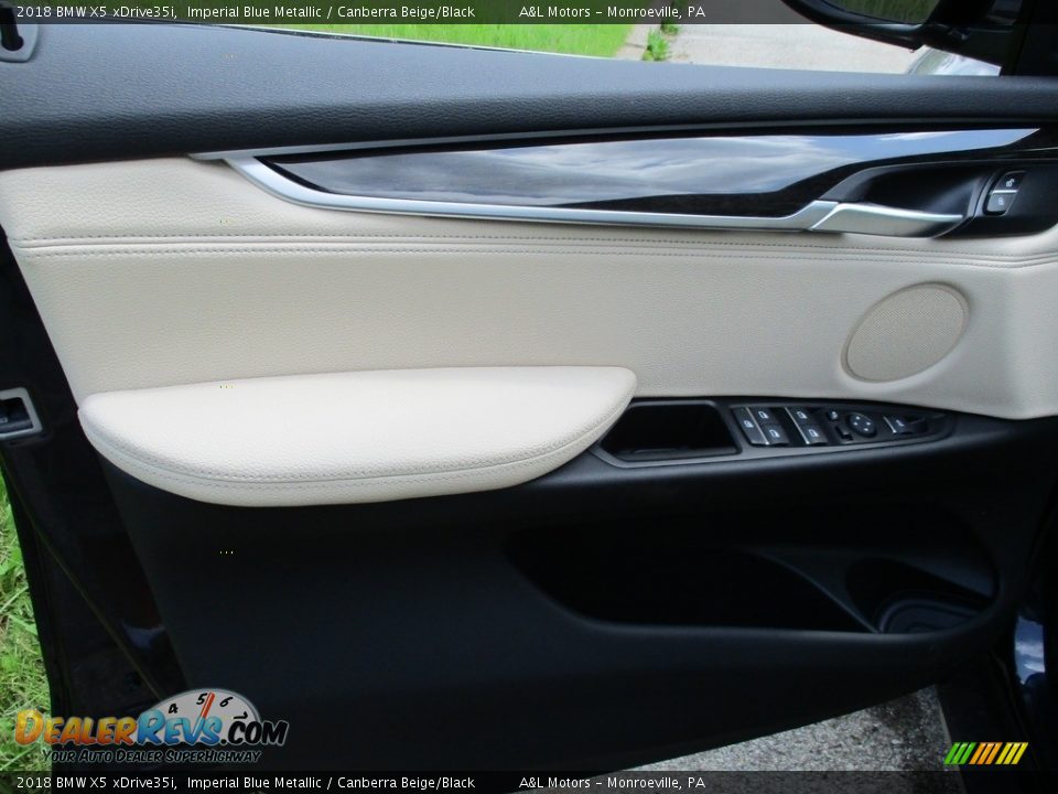 2018 BMW X5 xDrive35i Imperial Blue Metallic / Canberra Beige/Black Photo #10