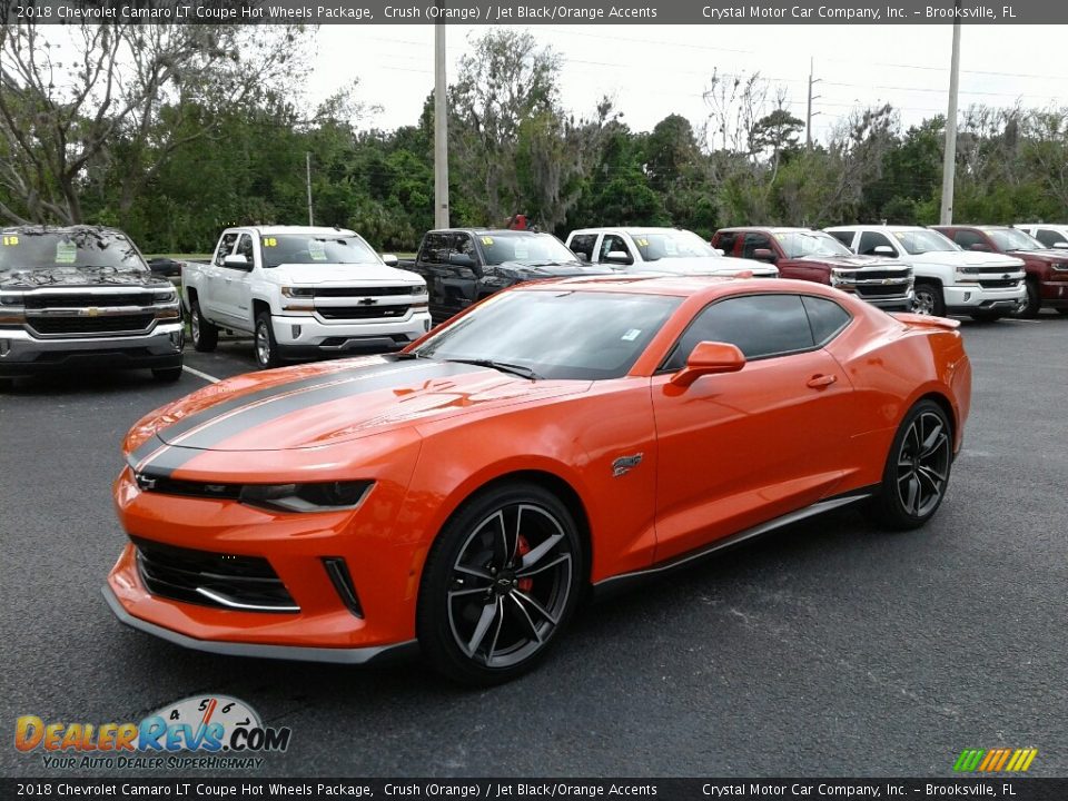 Front 3/4 View of 2018 Chevrolet Camaro LT Coupe Hot Wheels Package Photo #1