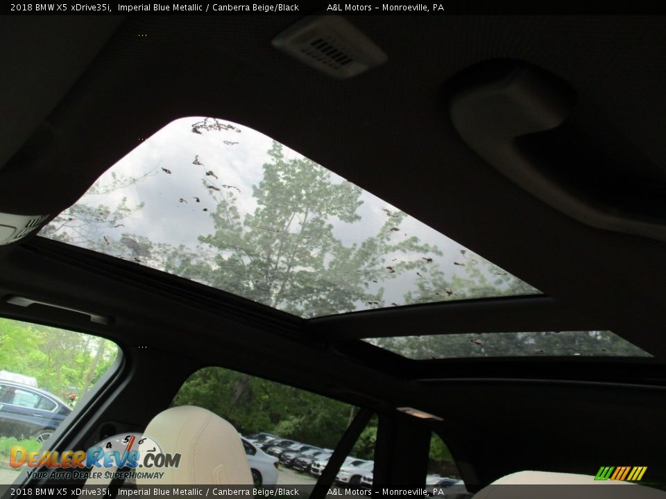2018 BMW X5 xDrive35i Imperial Blue Metallic / Canberra Beige/Black Photo #11