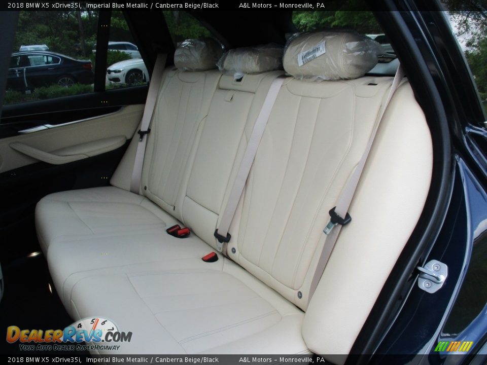 2018 BMW X5 xDrive35i Imperial Blue Metallic / Canberra Beige/Black Photo #13