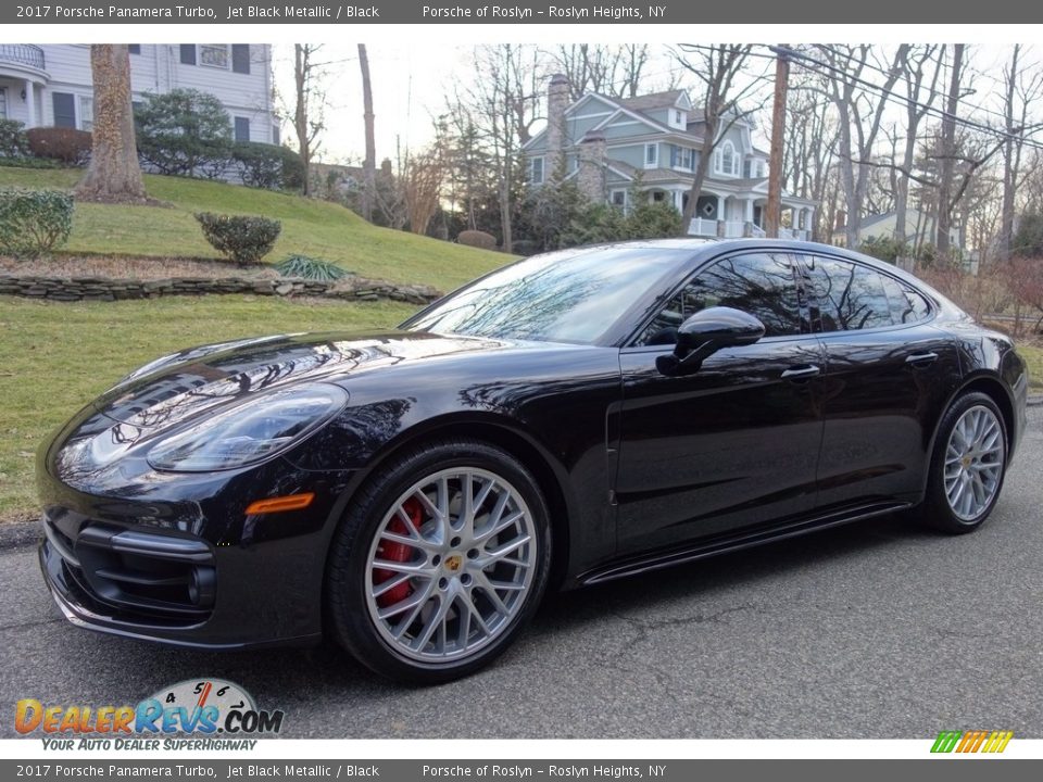 2017 Porsche Panamera Turbo Jet Black Metallic / Black Photo #1