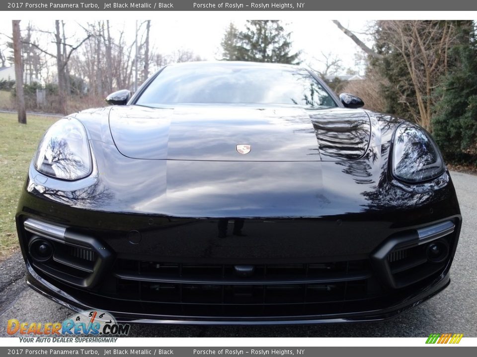 2017 Porsche Panamera Turbo Jet Black Metallic / Black Photo #2