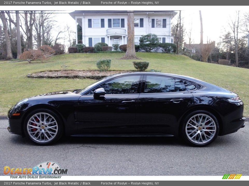 2017 Porsche Panamera Turbo Jet Black Metallic / Black Photo #3