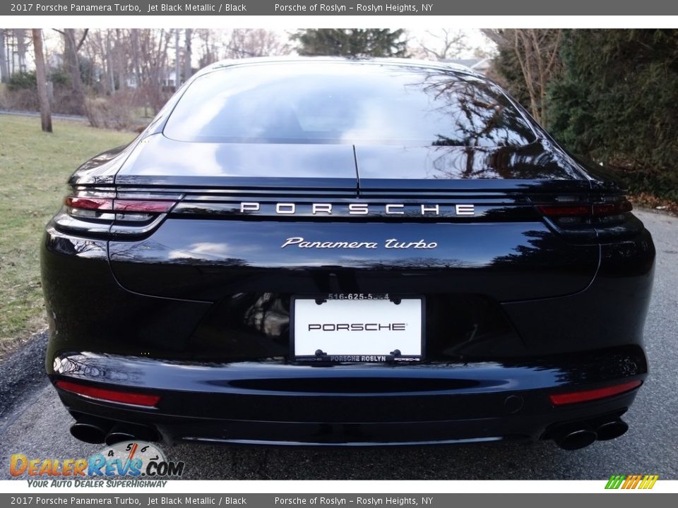 2017 Porsche Panamera Turbo Jet Black Metallic / Black Photo #5