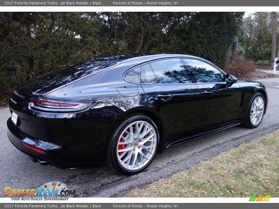 2017 Porsche Panamera Turbo Jet Black Metallic / Black Photo #6