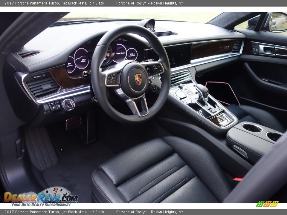 2017 Porsche Panamera Turbo Jet Black Metallic / Black Photo #13