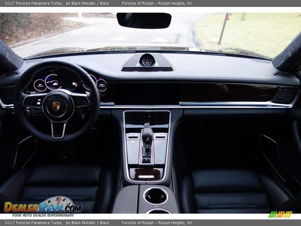 2017 Porsche Panamera Turbo Jet Black Metallic / Black Photo #17