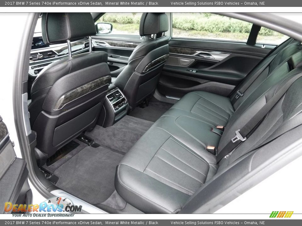 Rear Seat of 2017 BMW 7 Series 740e iPerformance xDrive Sedan Photo #7