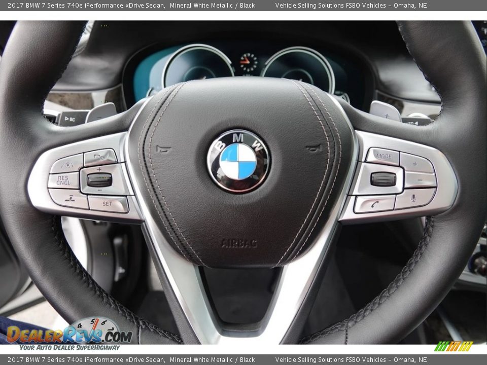 2017 BMW 7 Series 740e iPerformance xDrive Sedan Steering Wheel Photo #9