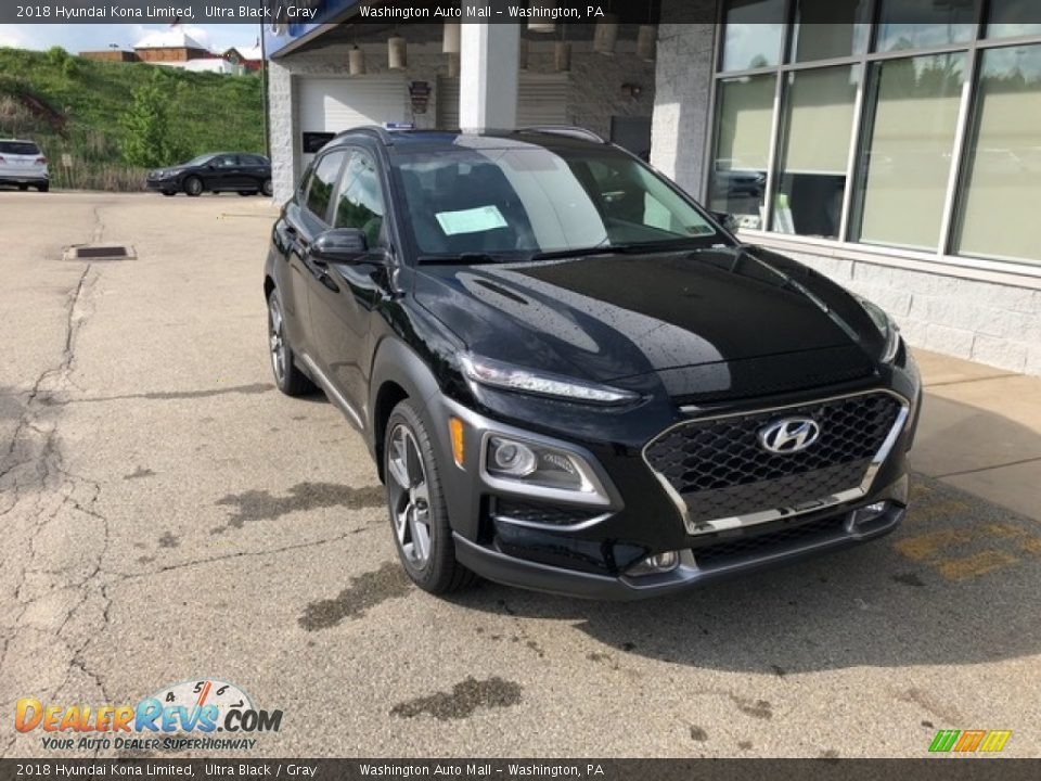 2018 Hyundai Kona Limited Ultra Black / Gray Photo #1
