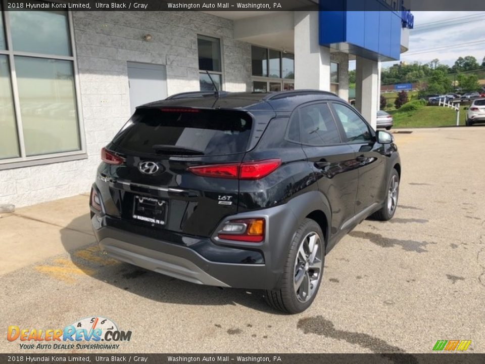 2018 Hyundai Kona Limited Ultra Black / Gray Photo #4