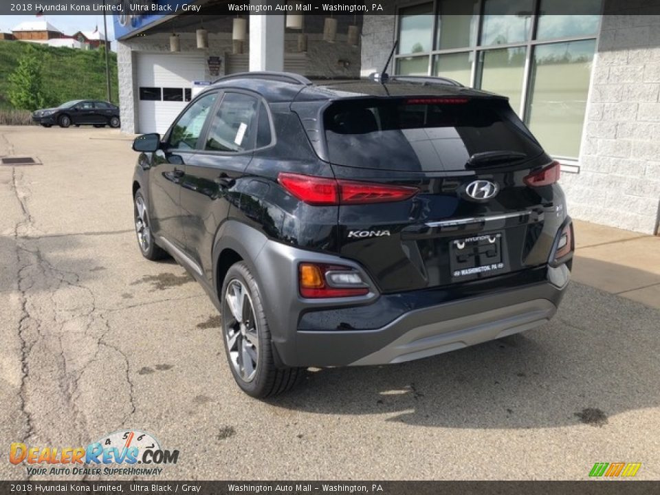 2018 Hyundai Kona Limited Ultra Black / Gray Photo #6