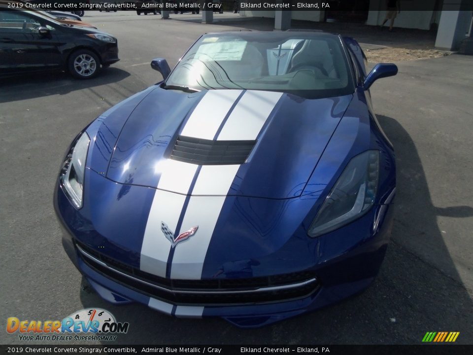 2019 Chevrolet Corvette Stingray Convertible Admiral Blue Metallic / Gray Photo #2