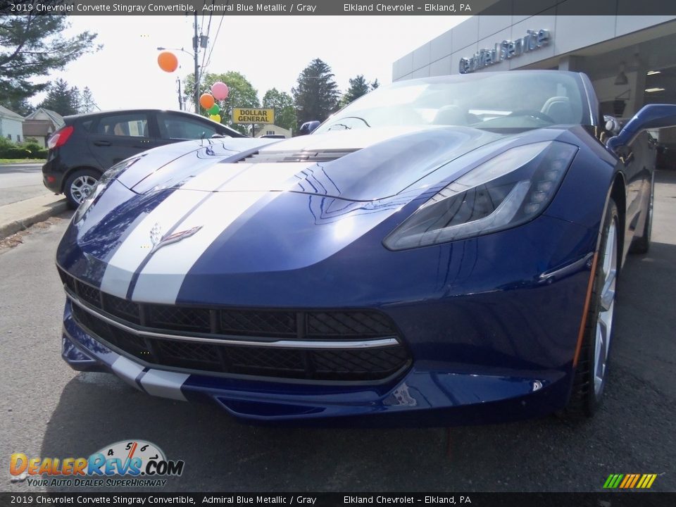2019 Chevrolet Corvette Stingray Convertible Admiral Blue Metallic / Gray Photo #3