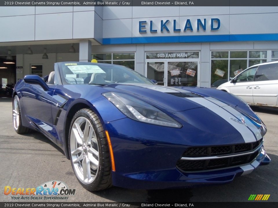 2019 Chevrolet Corvette Stingray Convertible Admiral Blue Metallic / Gray Photo #5