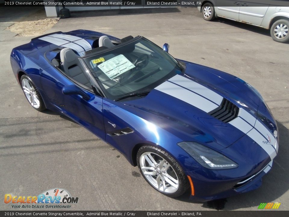 2019 Chevrolet Corvette Stingray Convertible Admiral Blue Metallic / Gray Photo #6