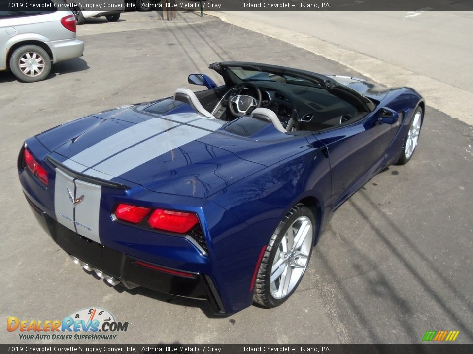 2019 Chevrolet Corvette Stingray Convertible Admiral Blue Metallic / Gray Photo #9