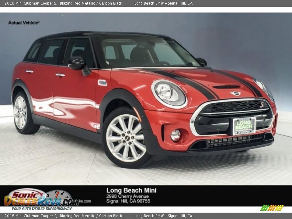 2018 Mini Clubman Cooper S Blazing Red Metallic / Carbon Black Photo #1