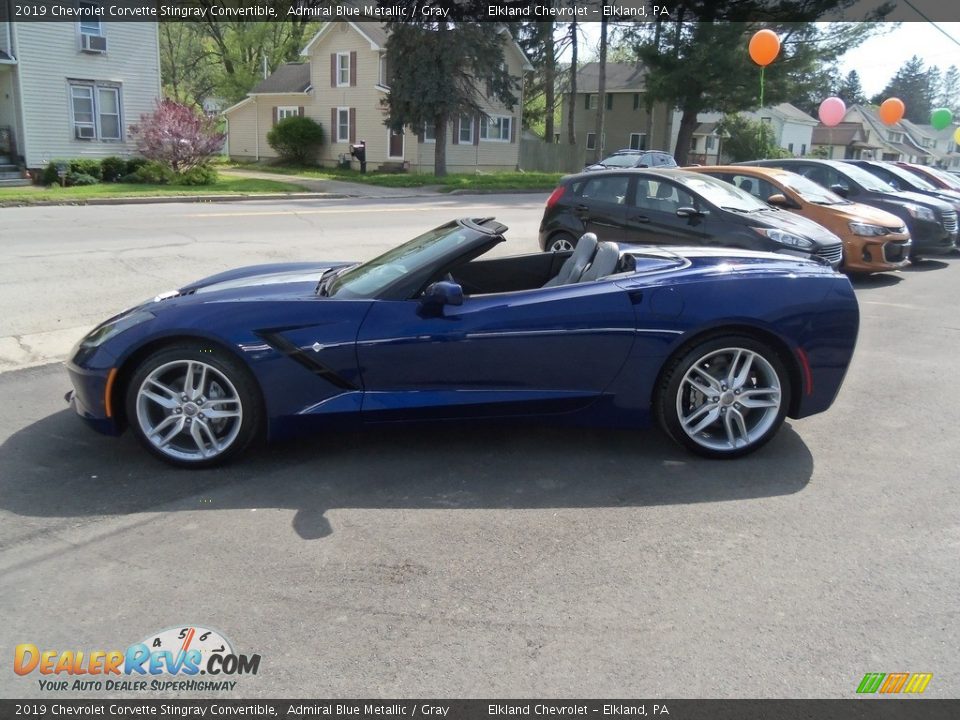 2019 Chevrolet Corvette Stingray Convertible Admiral Blue Metallic / Gray Photo #13